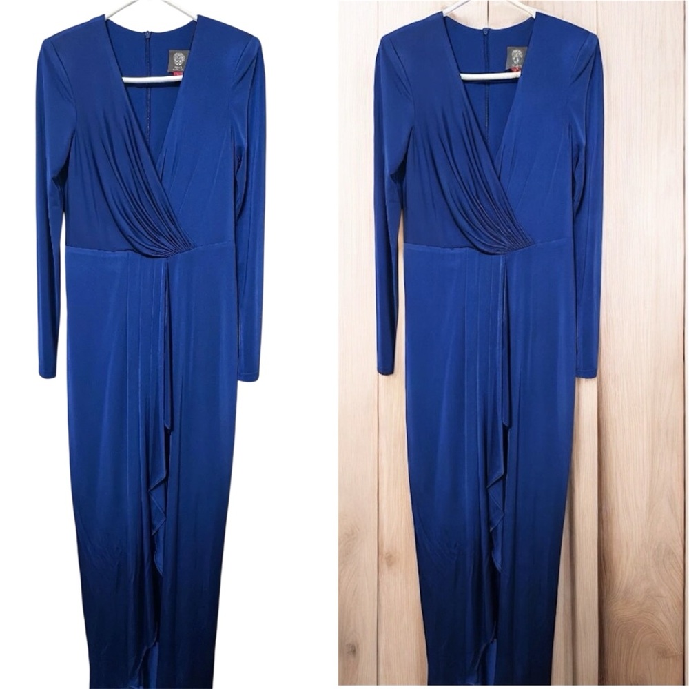 Vince Camuto Royal Blue Long Sleeve Dress